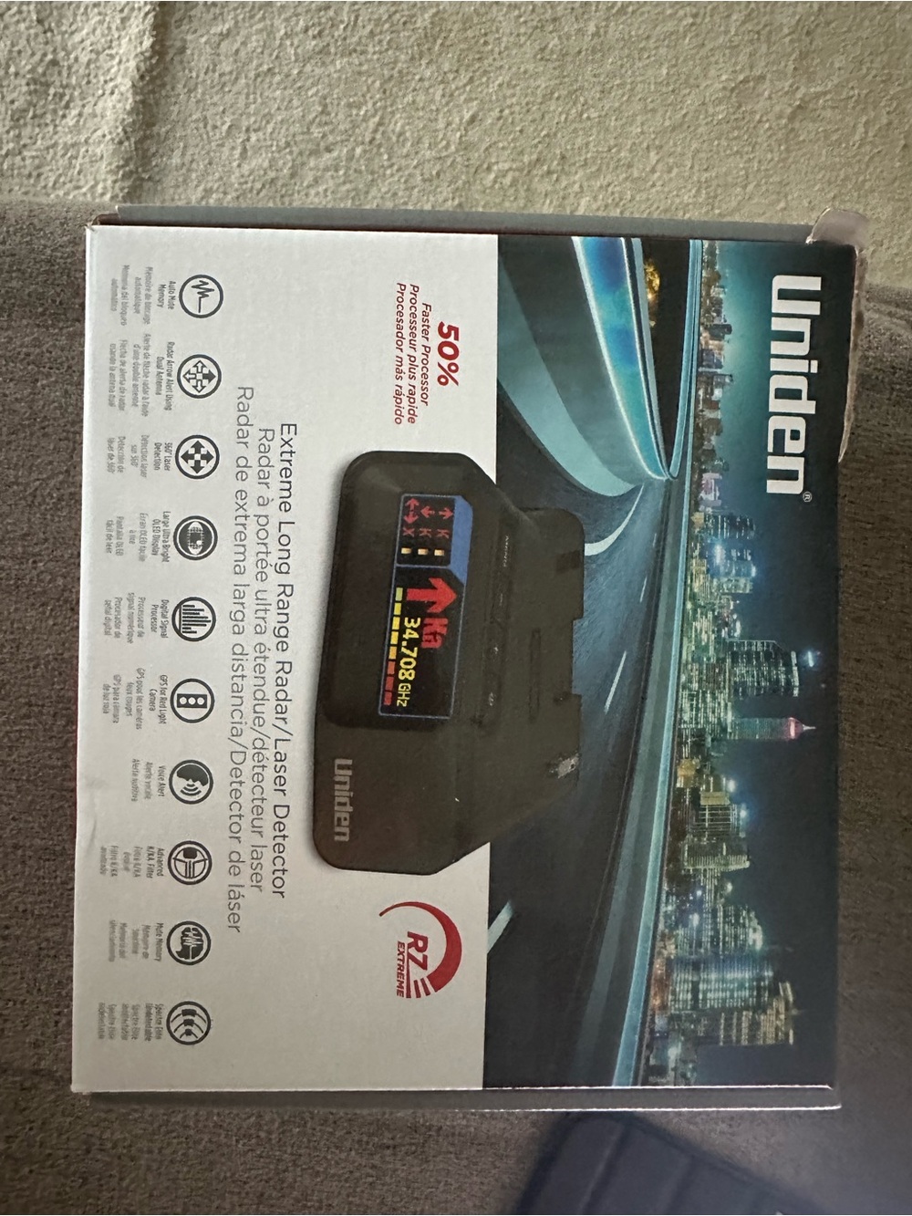Uniden R7 Extreme Black Radar/Laser Detector - Advanced Long Range Detection